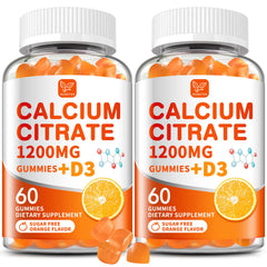 Hudetex Calcium Citrate Gummies bottle showing packaging for daily bone support