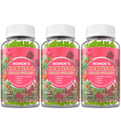 Hudetex Cortisol Gummies for Women apple flavored bottle supports daily balance