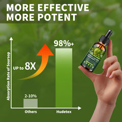 Hudetex 2 ml daily dose shown with clear dropper.