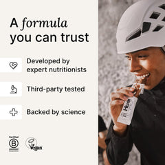Huel Complete Nutrition Bars brand logo on a clean countertop