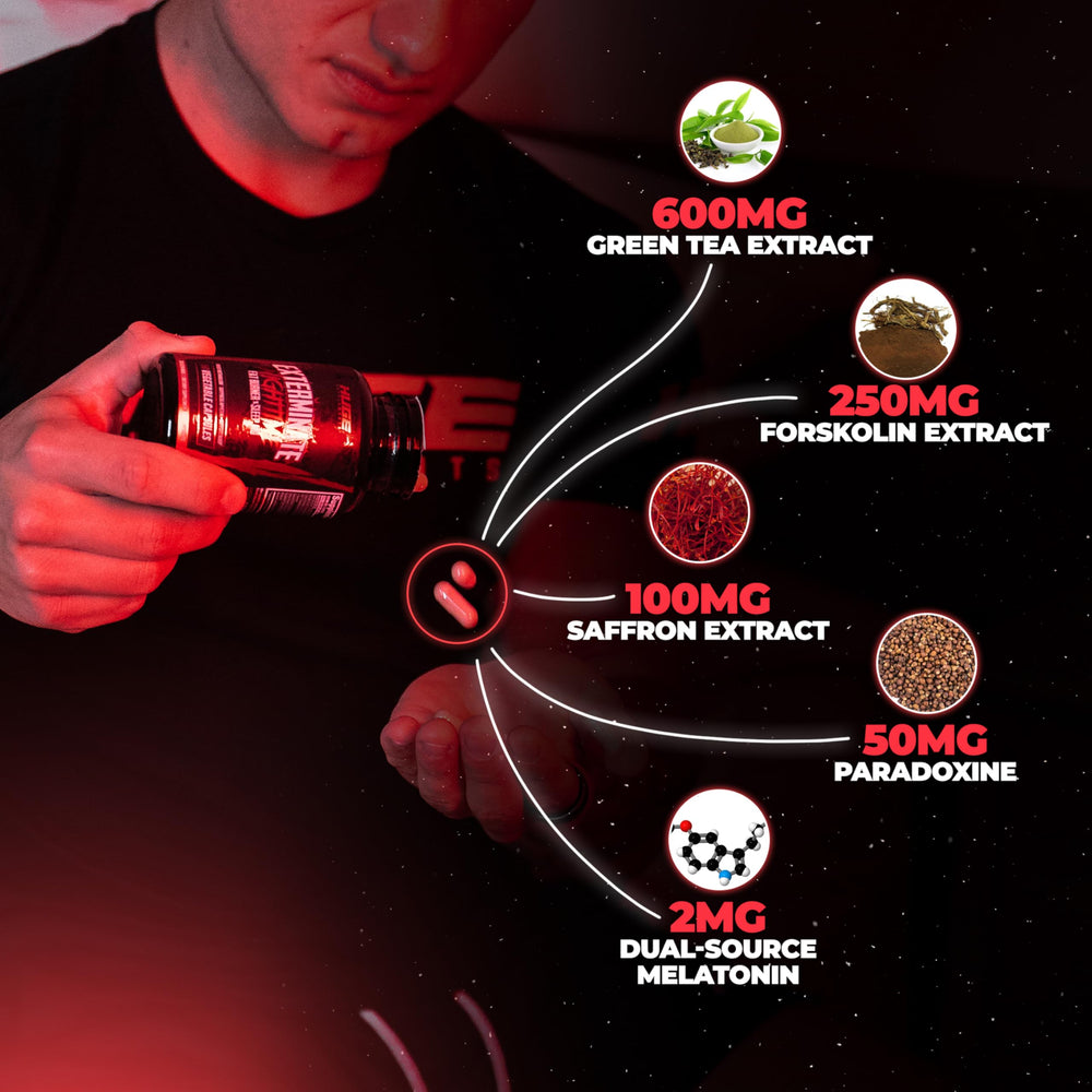 Huge Supplements Exterminate Night Time sleep scene suggests deeper, restorative rest