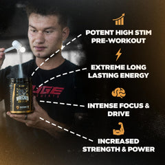 Huge Supplements Wrecked Enraged powder dispersion demonstrates fine texture for quick absorption.