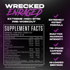 Huge Supplements Wrecked Enraged powder scoop ready for explosive workouts