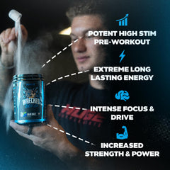 Huge Supplements Wrecked Enraged scoop ready for high-stim workout