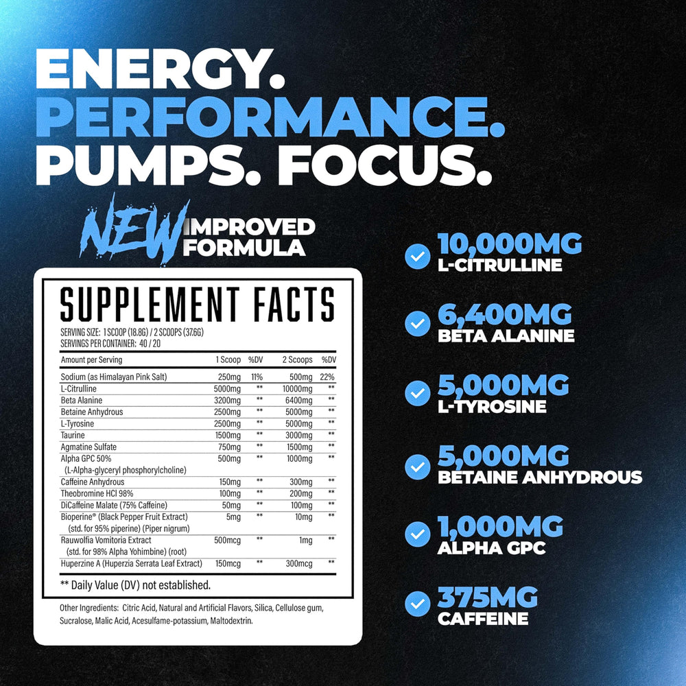 Huge Supplements Wrecked scoop dispensing powder before workouts
