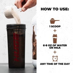 Huge Whey flavors variety image hints a shake to match moods