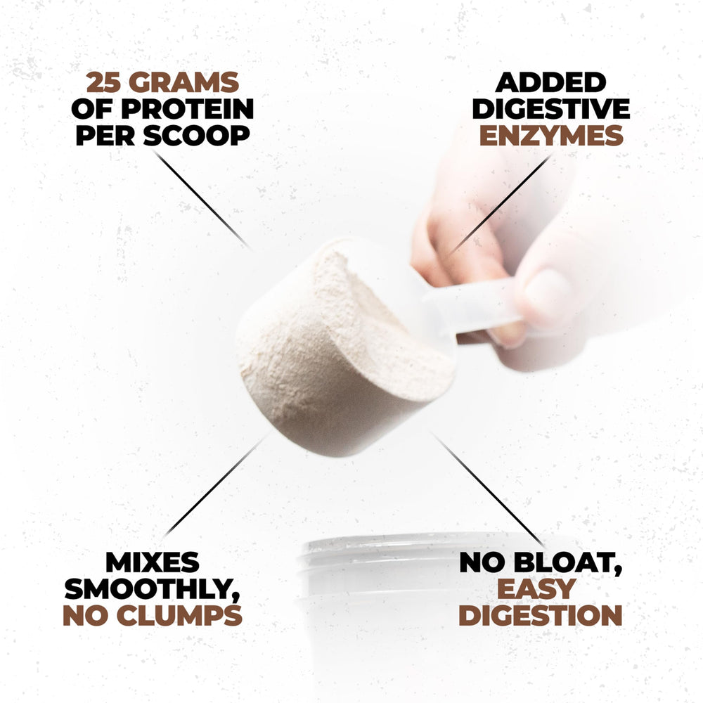 Huge Whey shake glass showing creamy texture and post-workout option