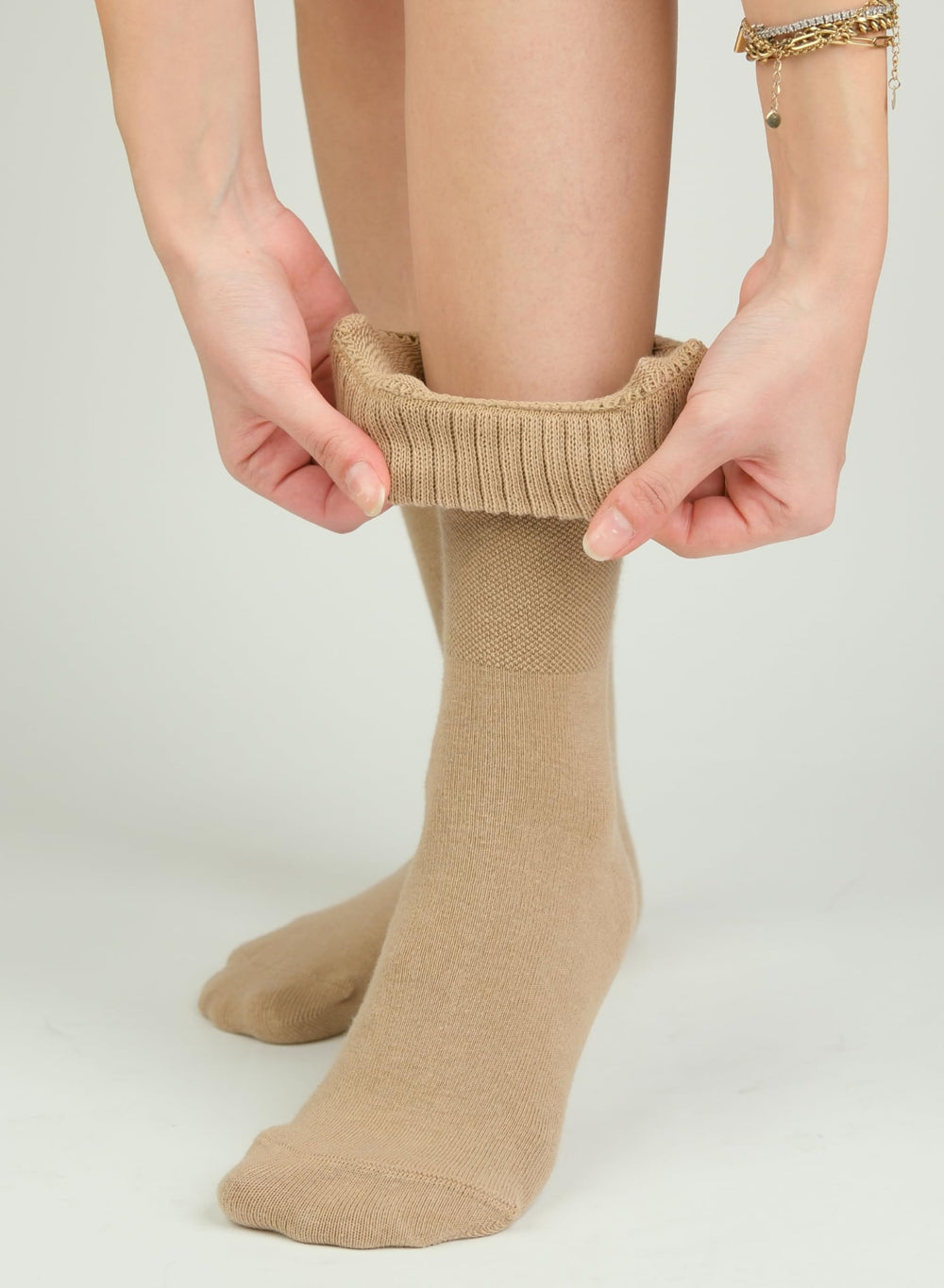 Hugh Ugoli seamless cotton socks provide breathable comfort for sensitive feet.