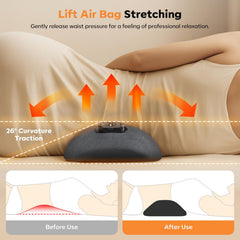 HuixinLine heat vibration and traction modes provide soothing relief for tense lumbar muscles