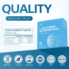 HUJ L-Glutamine Nutrition Pack packaging design and branding