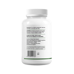 HUJ Omega-3 packaging close-up highlighting bottle and label information.