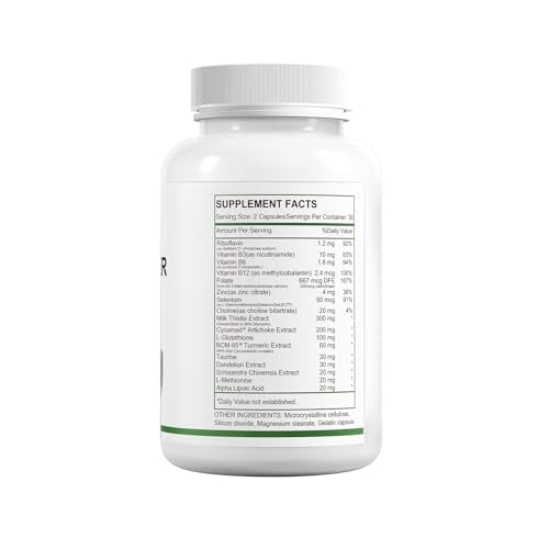 HUJ Super Liver Support capsules pour, easy daily intake for consistent use.