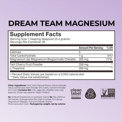 Cherry lemon flavored HUM Dream Team drink ready to unwind before bed