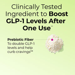 HUM Flatter Me Fiber GLP-1 Booster enzyme blend aids digestion.