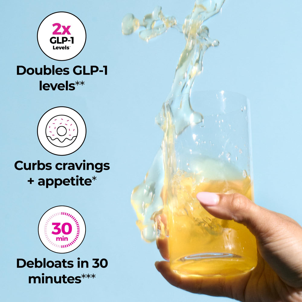 HUM Flatter Me Fiber GLP-1 Booster scoop for measured, convenient servings.