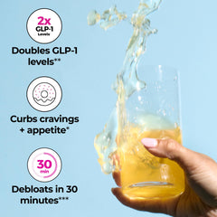 HUM Flatter Me Fiber GLP-1 Booster scoop for measured, convenient servings.