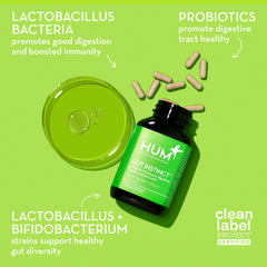 HUM Gut Instinct capsules ready to support gut diversity and comfort