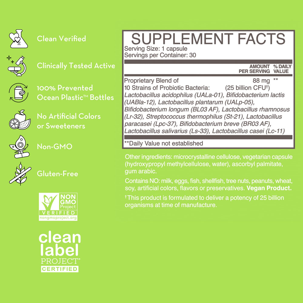 HUM Gut Instinct vegan ingredients ensure clean, plant-based probiotic blend