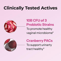 Hum Private Party label close-up emphasizing vegan, non-GMO formulation