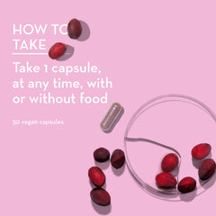 Daily HUM Private Party capsule with water illustrating easy women's health routine