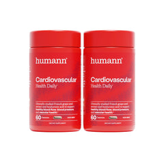 Humann Cardiovascular Health Daily bottle front promotes vascular support.