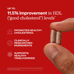 Close-up of Humann Cholesterol Health Daily capsules for lipid balance