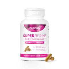 Humann SuperBerine capsule close-up highlighting high-absorption formulation