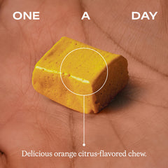 Humann Turmeric Chews paired with daily meals for an easy routine.