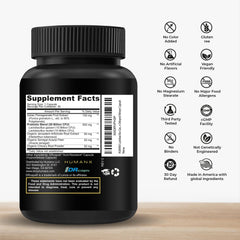 HumanX organic prebiotics and Punicaligans matrix supports probiotic activity.