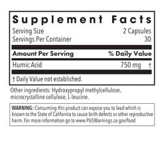 Humic Acid capsules close-up showing easy-to-dose form.
