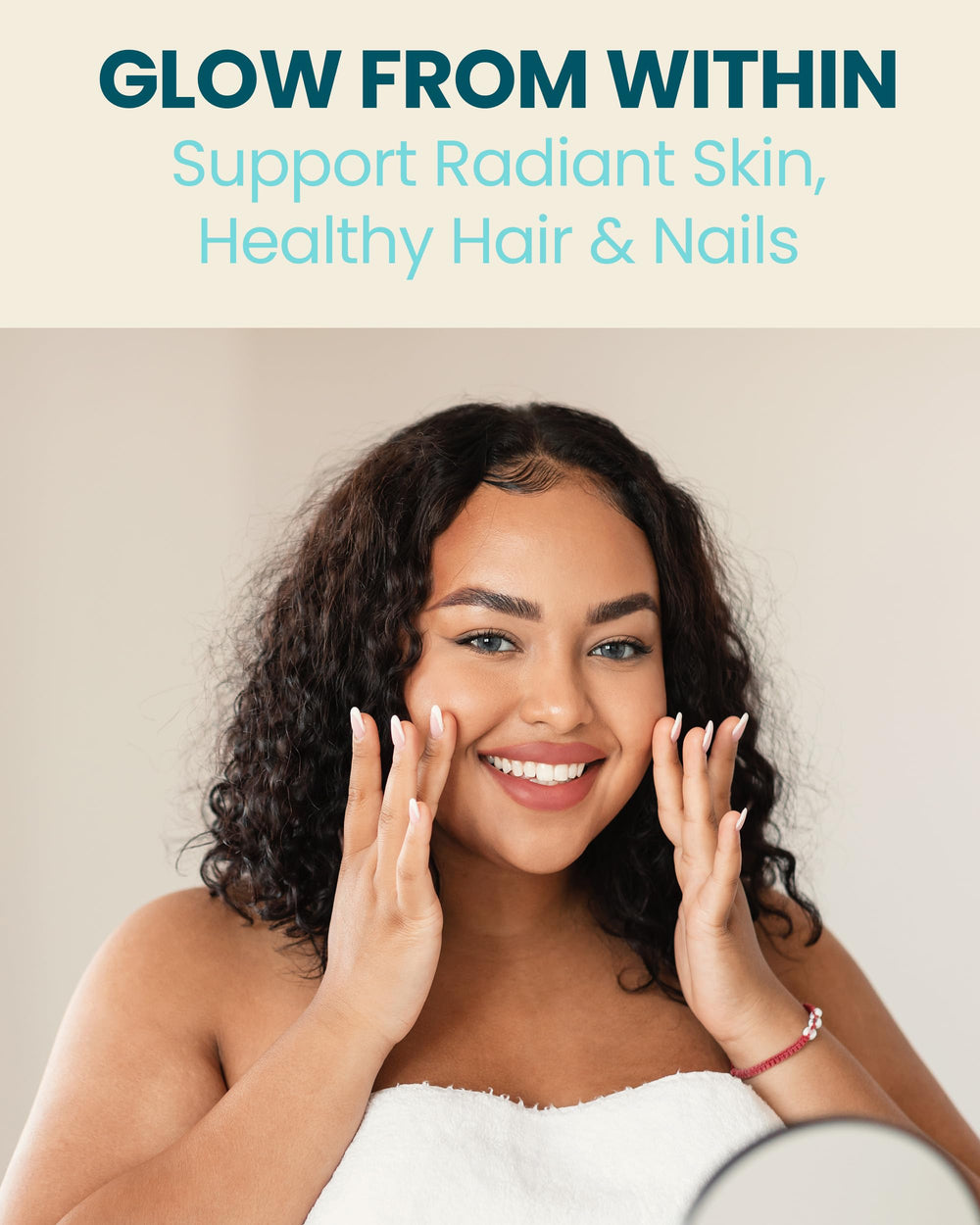 Pour shot of HUmineral collagen showing smooth texture for daily use