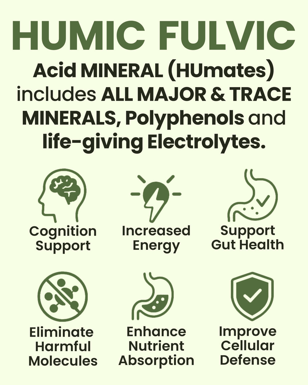 Humineral dropper close-up releasing minerals into water