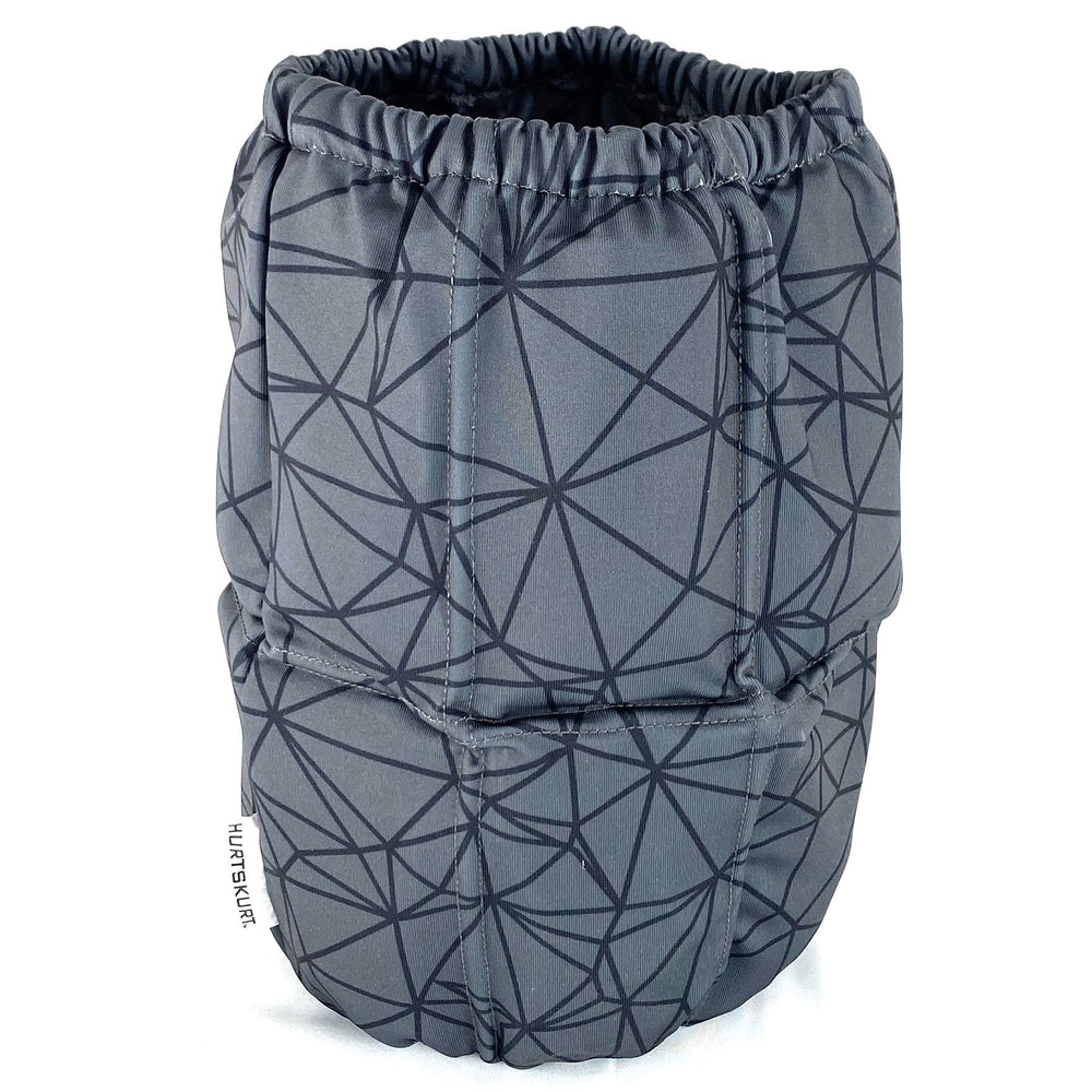 HurtSkurt Premium Ice Therapy Sleeve XL on ankle for versatile coverage and mobility