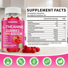 HUUAYAO L-Theanine Gummies close-up of gummies for easy, tasty calm