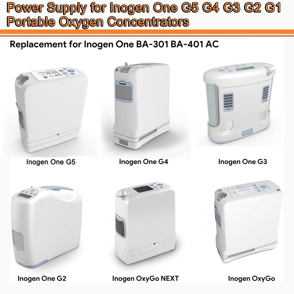 19V 120W output enables steady charging for Inogen devices