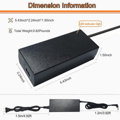 Includes power adapter and cord for immediate use