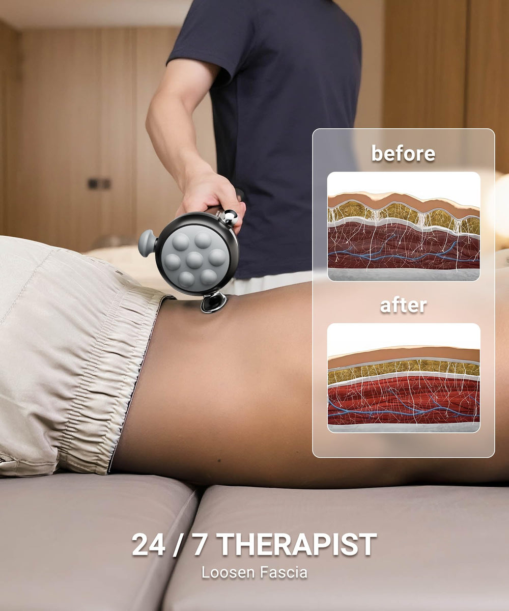 HYAKO Pro Max massager handle grip supports comfortable extended sessions for relief.
