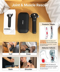 HYAKO Pro Max massager portable design fits travel bag for easy carry.