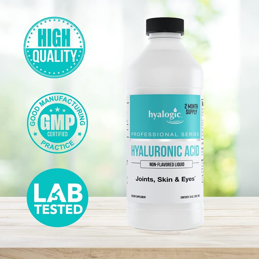 Joint mobility concept with Hyalogic HA bottle in focus.