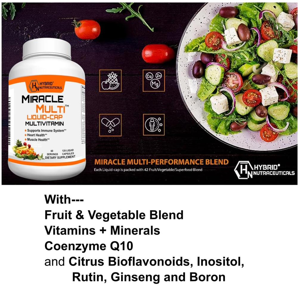 MiracleMulti ingredients panel showcasing 71 components in a complete blend.