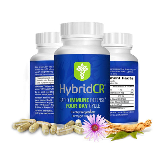 Hybrid Remedies HybridCR bottle front for daily immune support