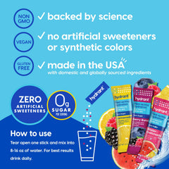 HYDRANT dissolve and stir into water for fast hydration after workouts