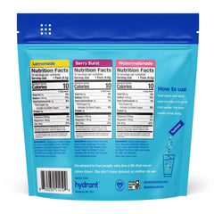 HYDRANT electrolyte packets provide zero sugar option for keto-friendly hydration