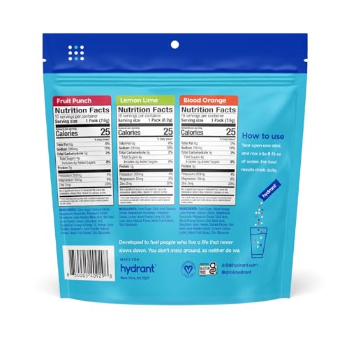 HYDRANT packet-powder-dispense showing instant hydration for workouts.