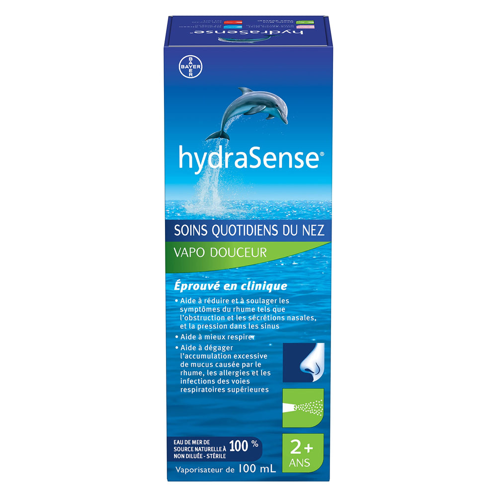 Nasal care routine image with bottle and tissue