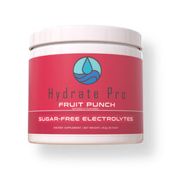 Hydrate Pro bottle with clinical-sodium powder for hydration support