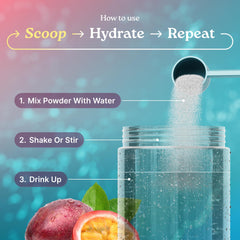 Hydrevo stick pack ready to mix for on-the-go hydration.