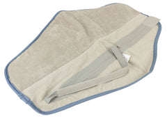 Hydrocollator hot pack on neck cover for warmth and hygiene