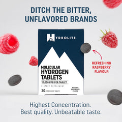 HydroLite Raspberry tablets ready to use for on the go hydration