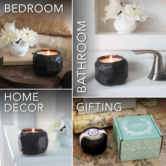 Hyggelight 100% soy wax provides a clean, toxin-free burn.